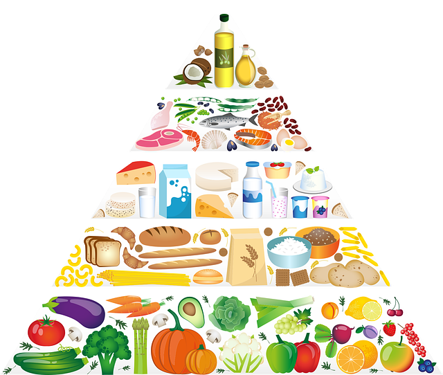 Die Ernährungspyramide kann helfen (Bild @ Pixabay)